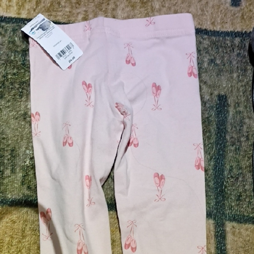 Carter's Pink Ballet Shoe Print Leggings